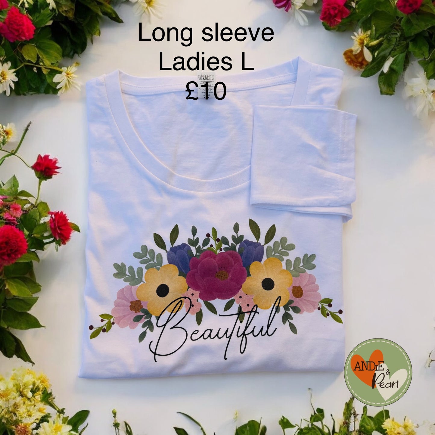 Floral long sleeve top