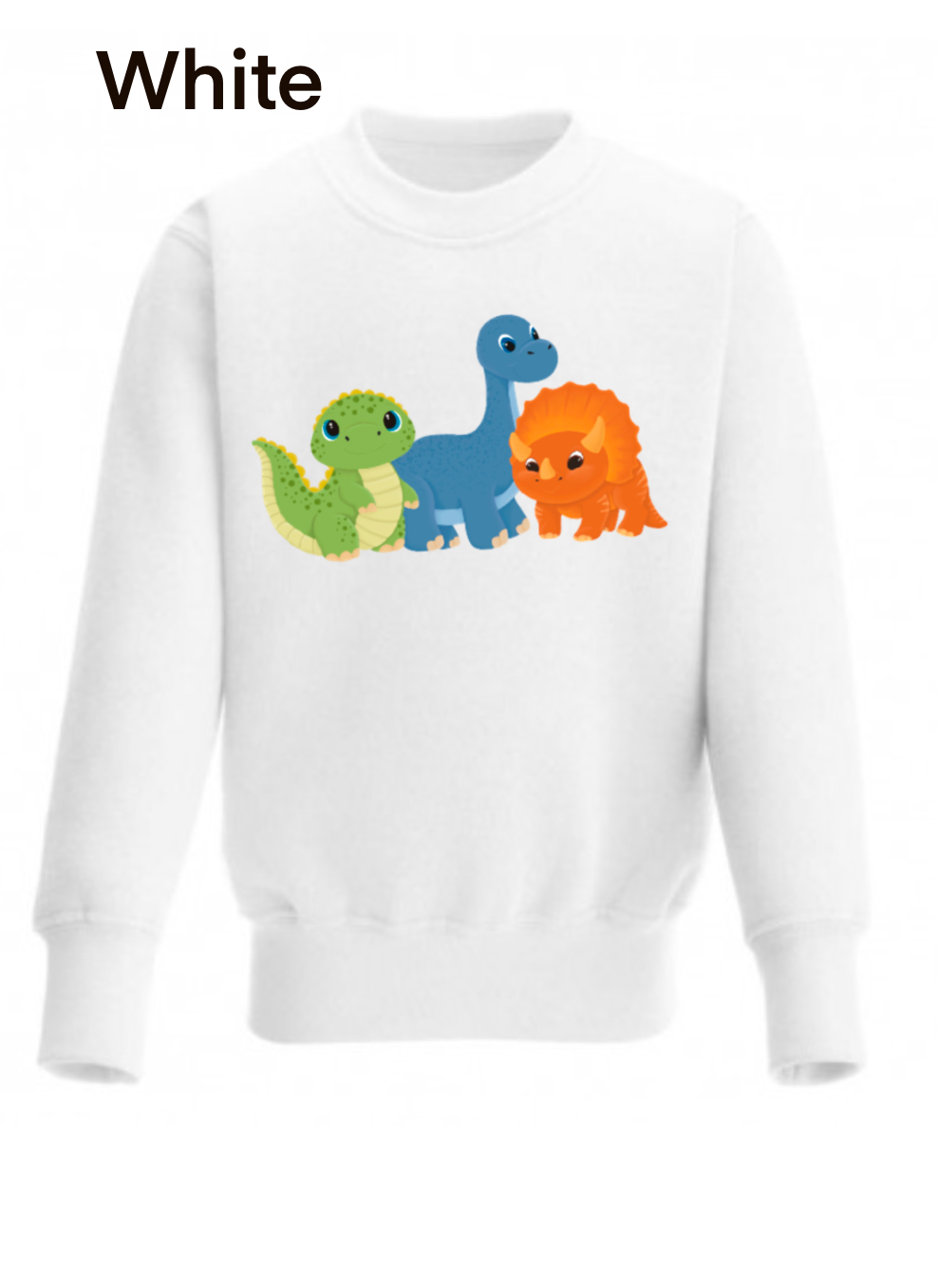 dinosaur trio sweatshirt