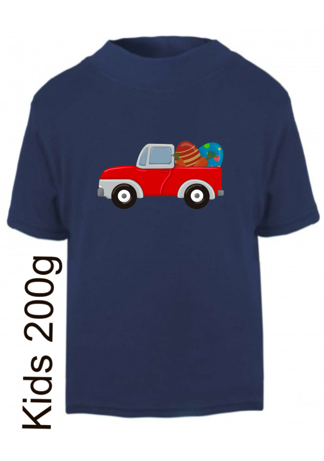 red easter egg truck t-shirt
