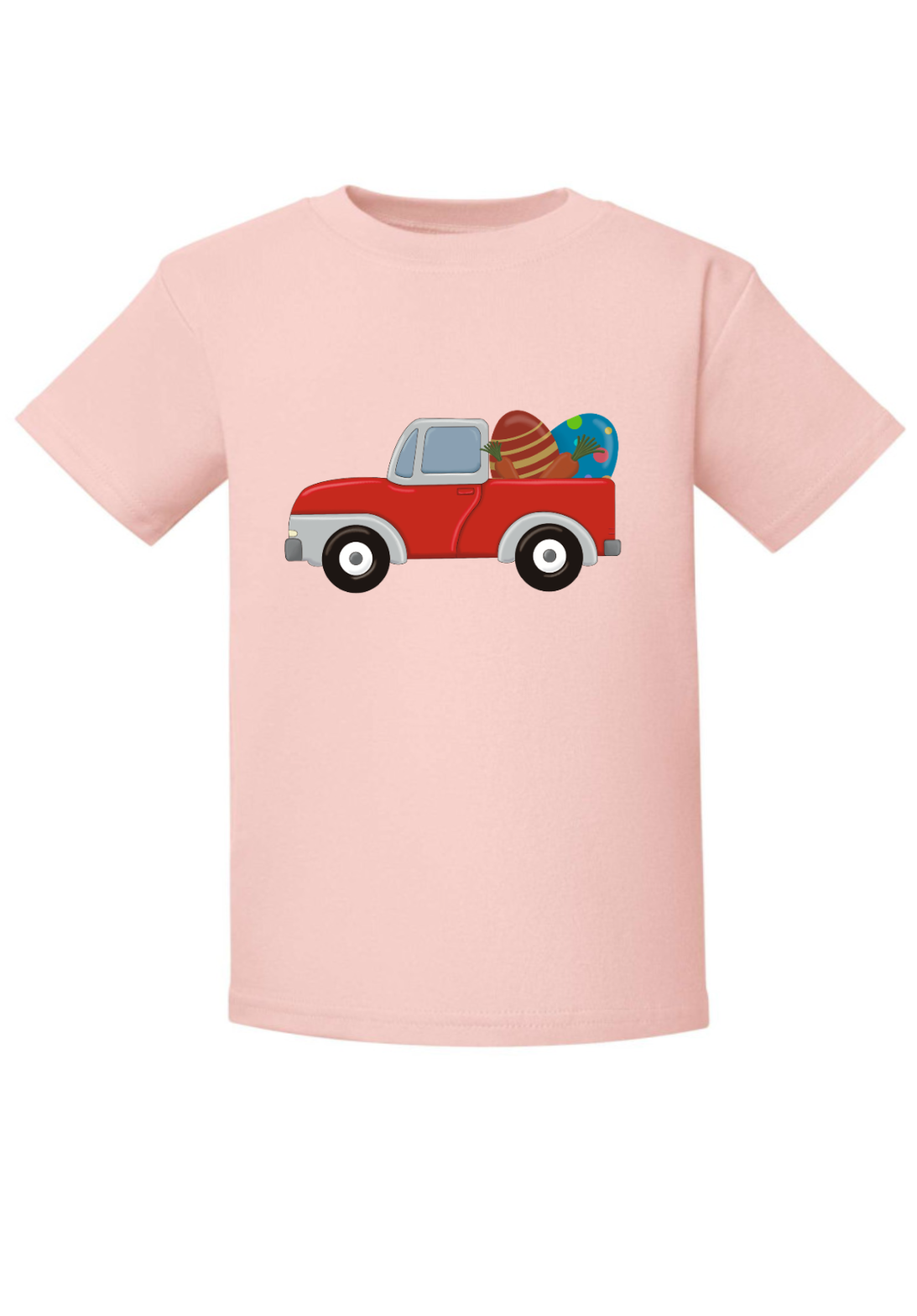 red easter egg truck t-shirt