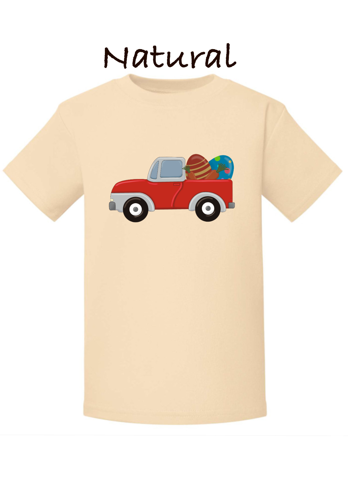 red easter egg truck t-shirt