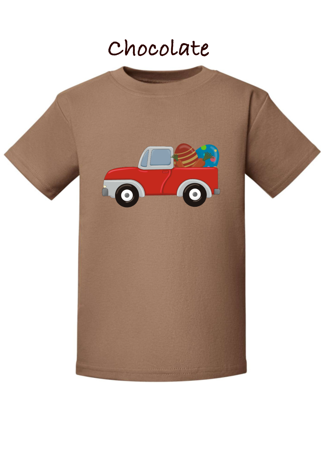 red easter egg truck t-shirt