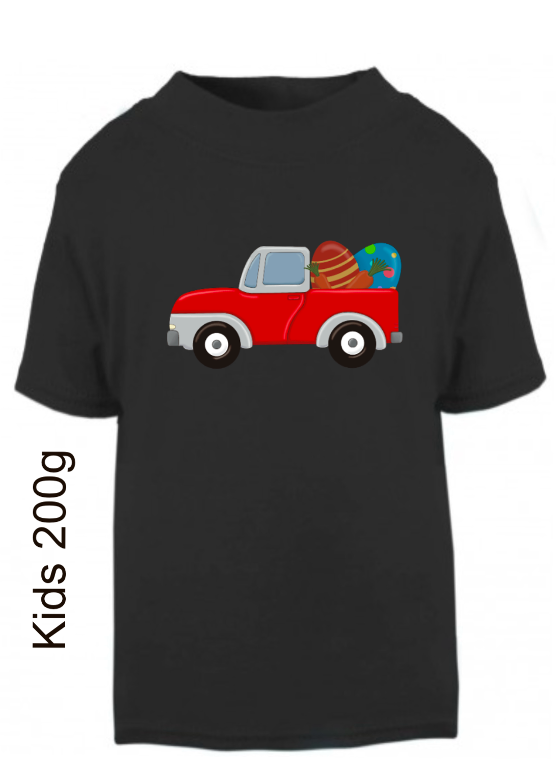 red easter egg truck t-shirt