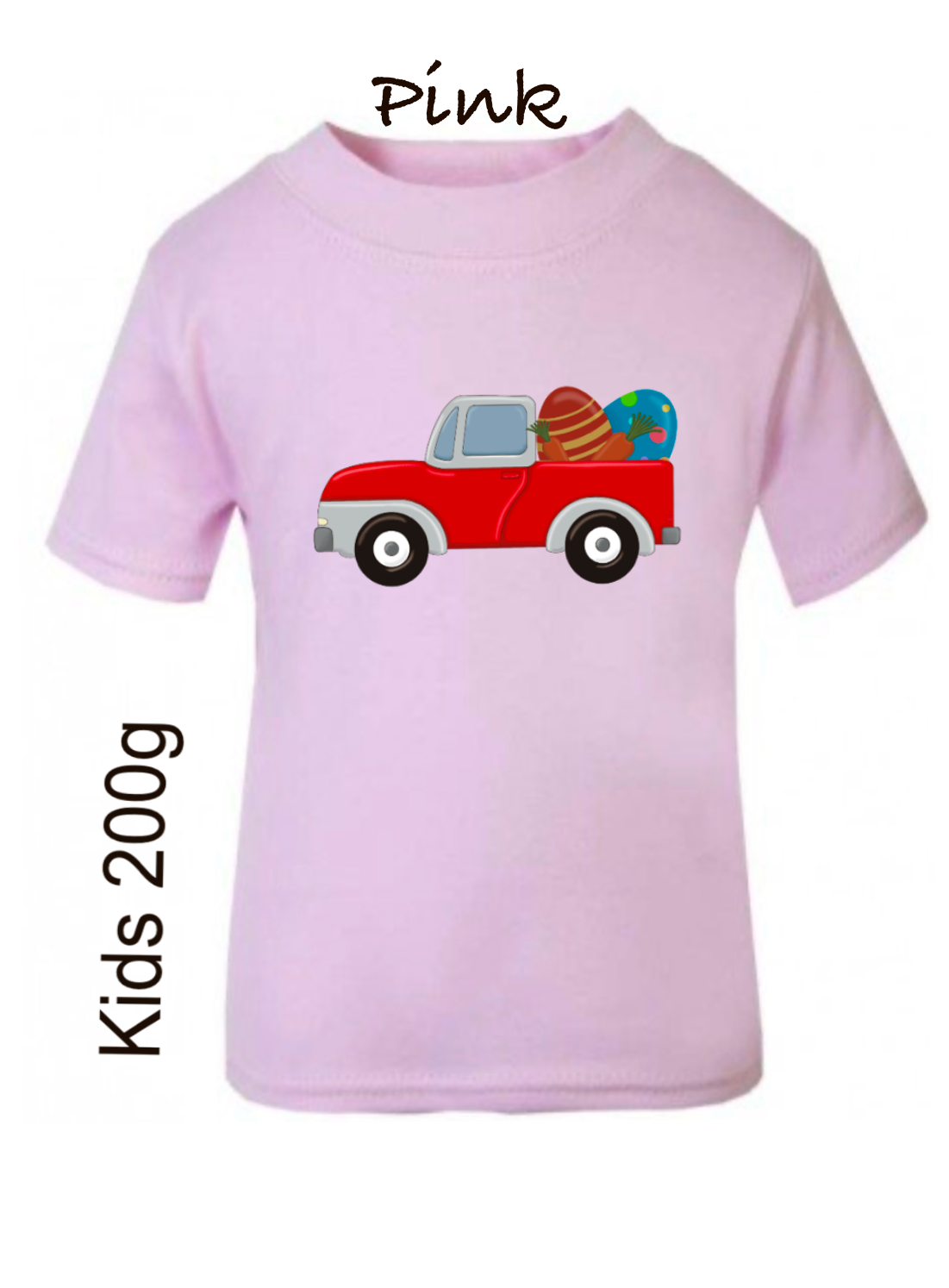 red easter egg truck t-shirt