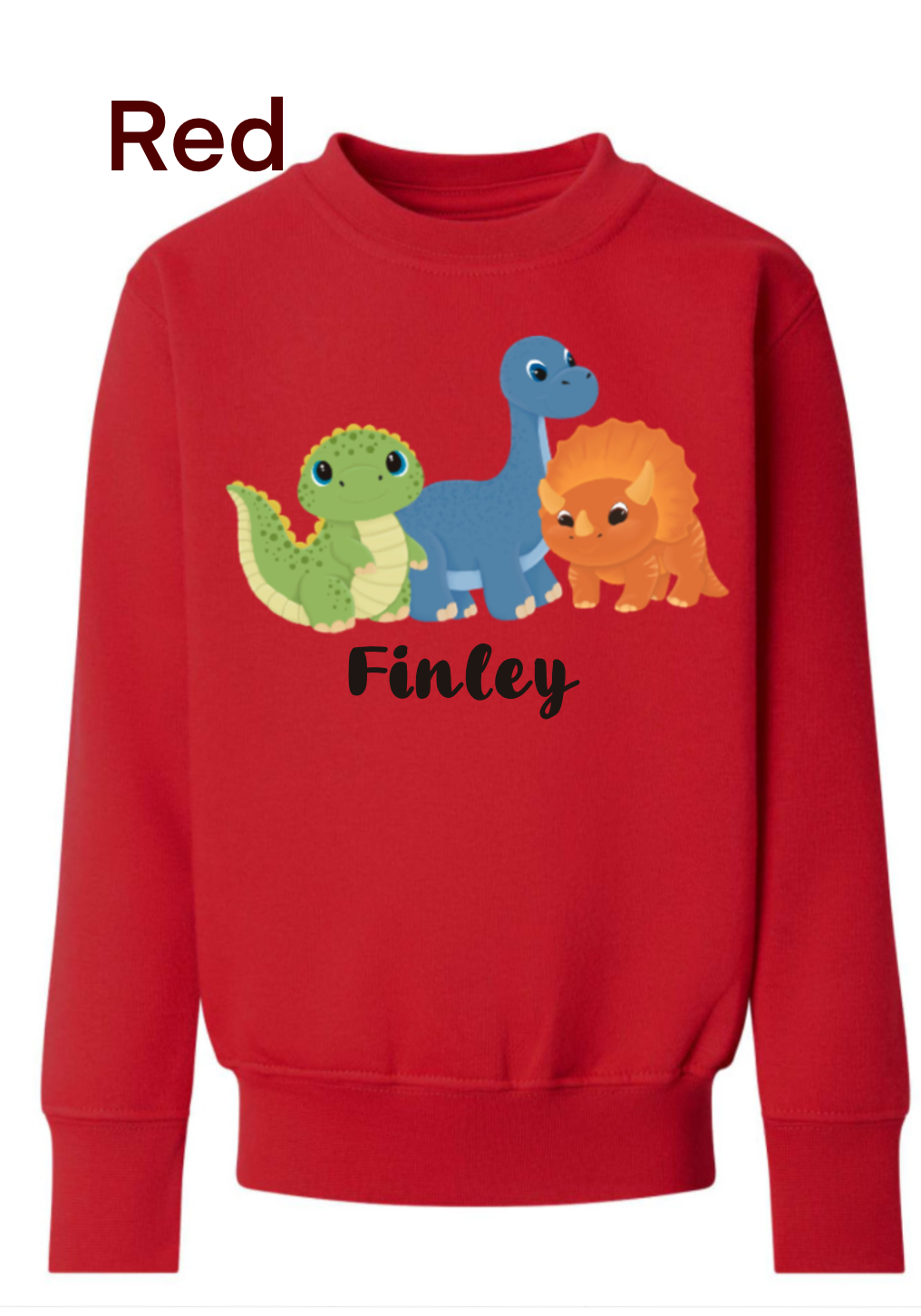 dinosaur trio sweatshirt