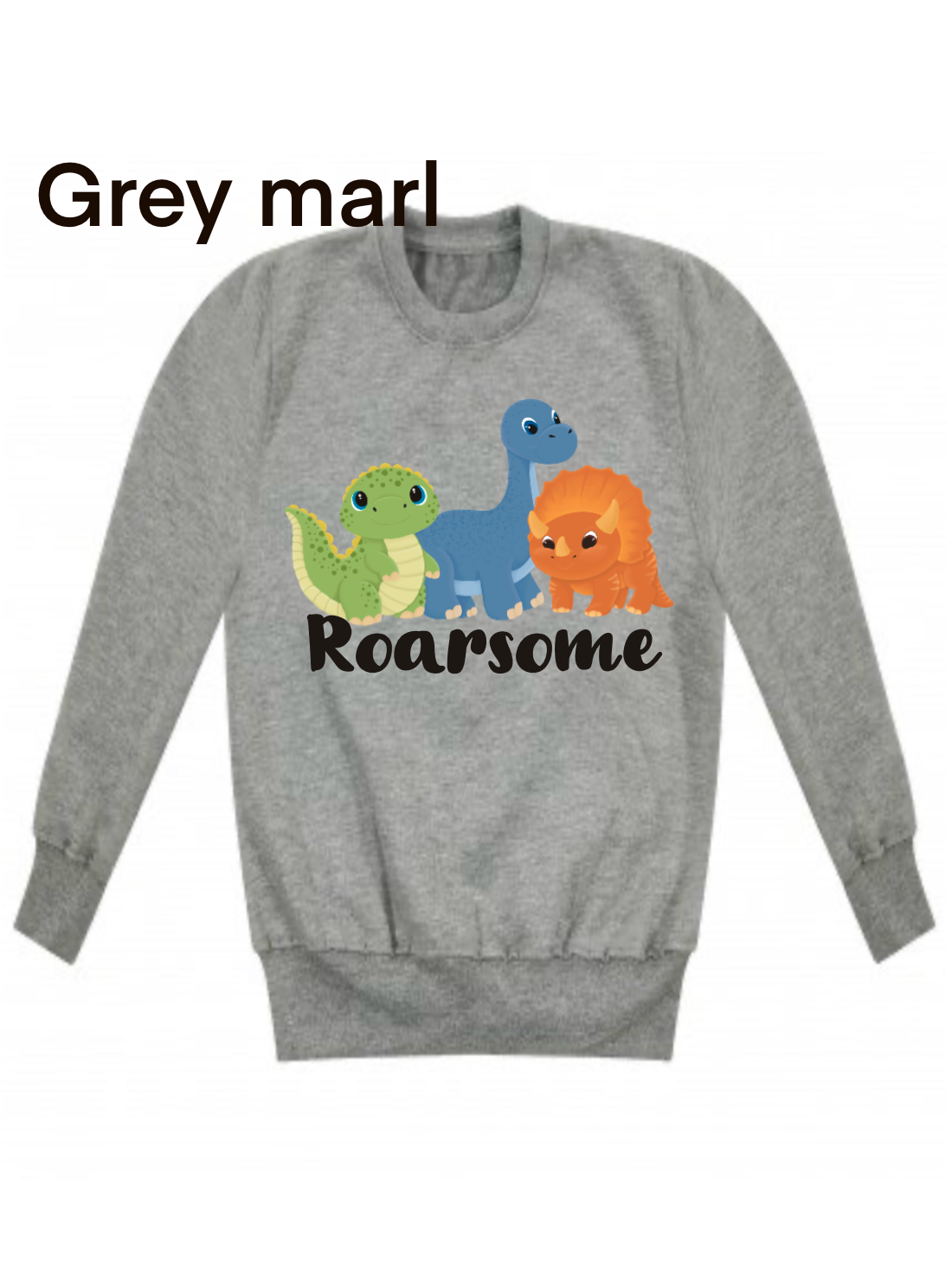 dinosaur trio sweatshirt