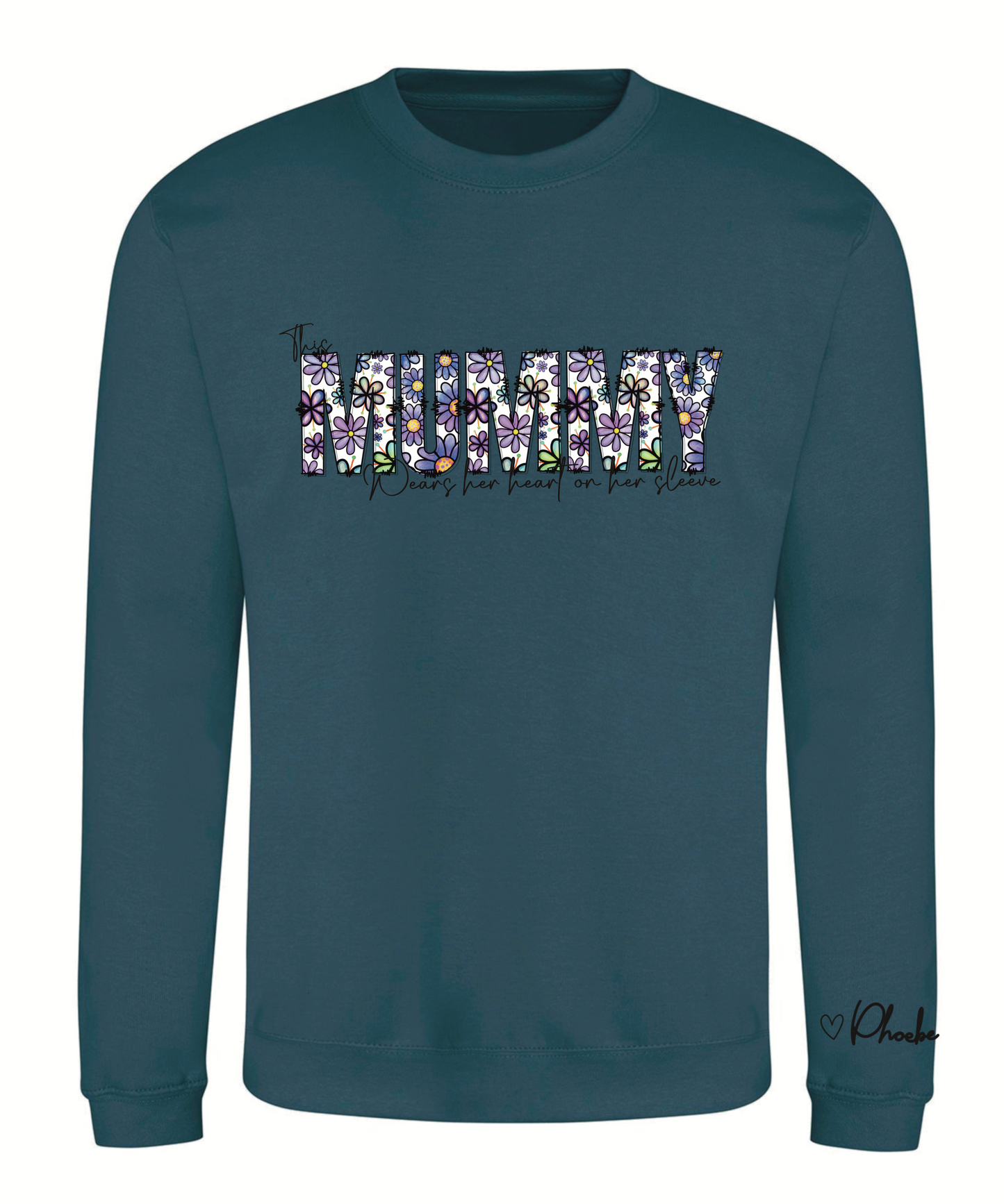 Purple/lilac floral sweatshirt