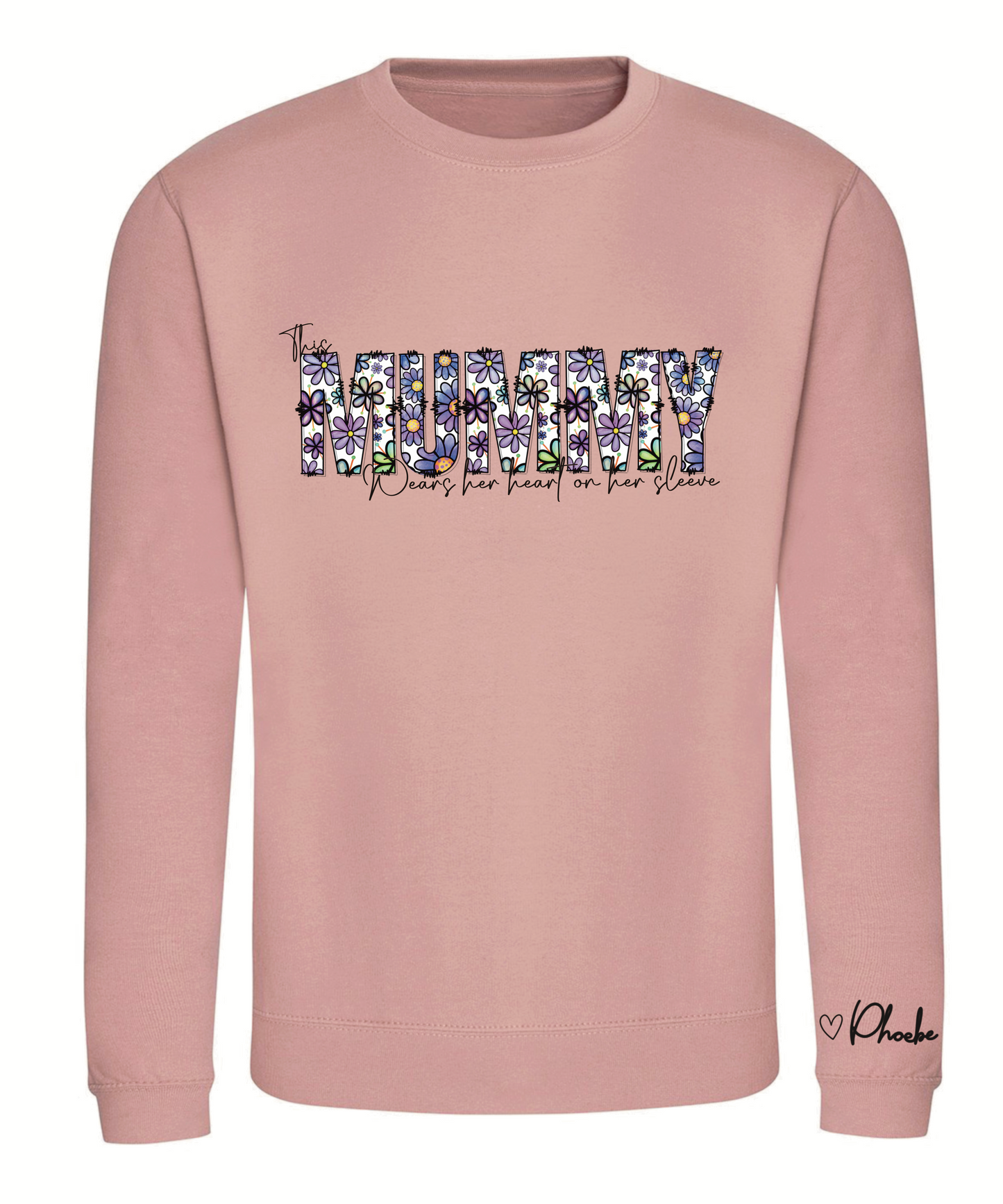 Purple/lilac floral sweatshirt