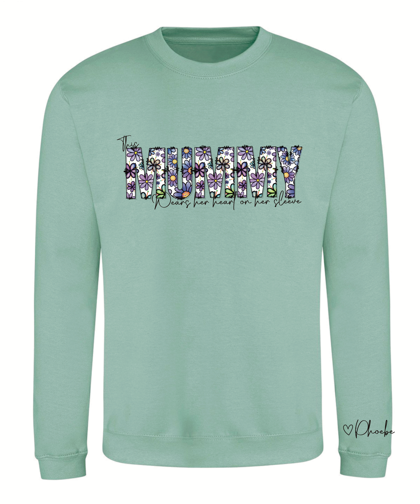 Purple/lilac floral sweatshirt