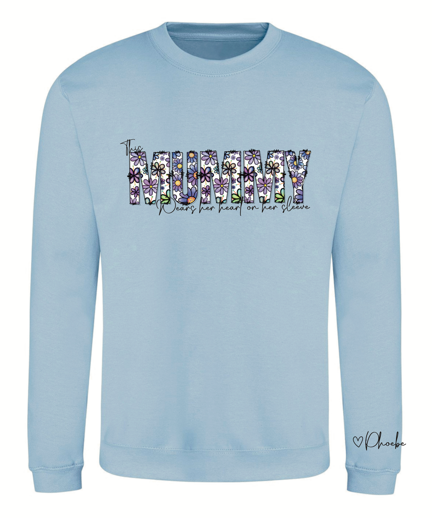 Purple/lilac floral sweatshirt