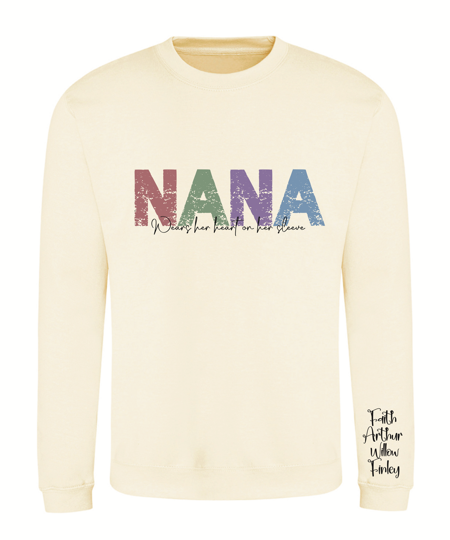 Vintage font wording adult sweatshirt