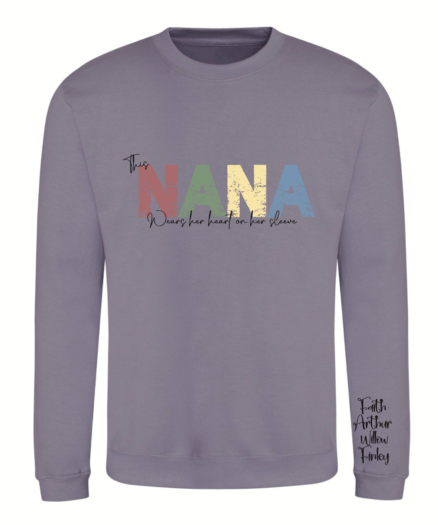 Vintage font wording adult sweatshirt