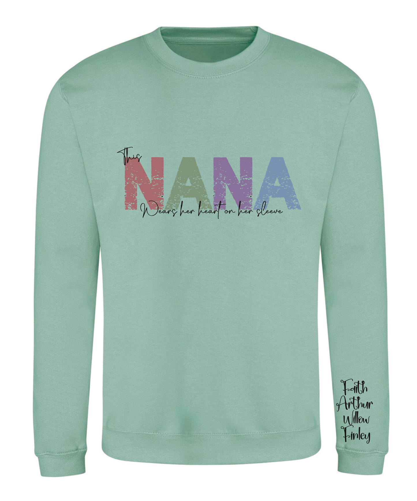 Vintage font wording adult sweatshirt