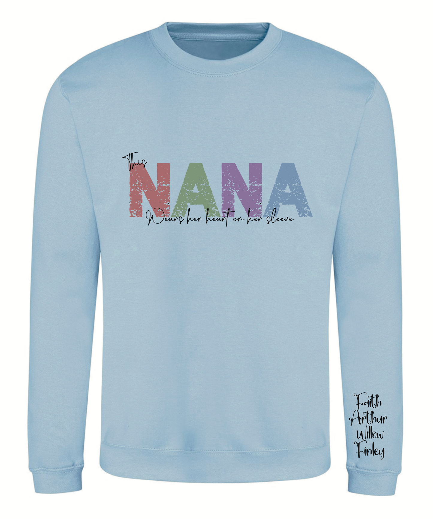 Vintage font wording adult sweatshirt