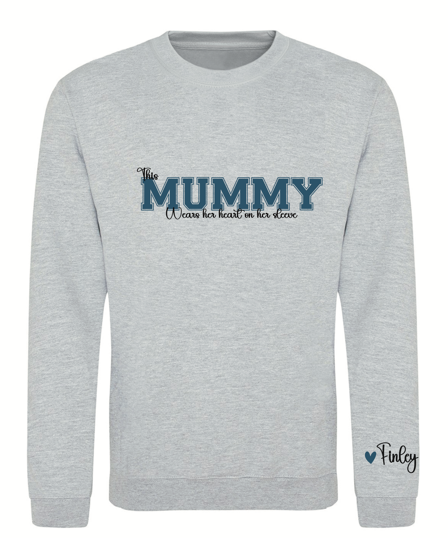 Varsity font wording adult sweatshirt