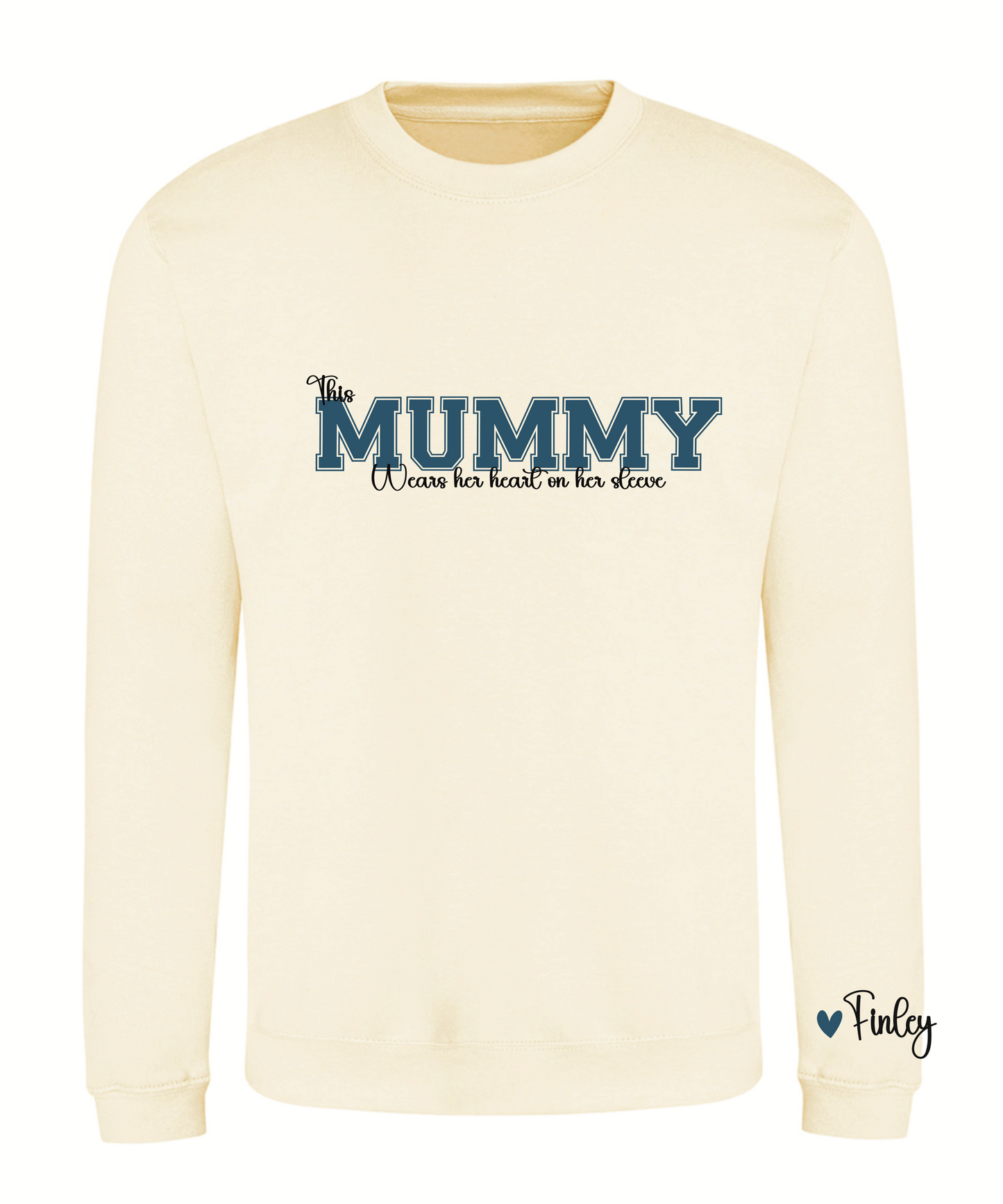 Varsity font wording adult sweatshirt