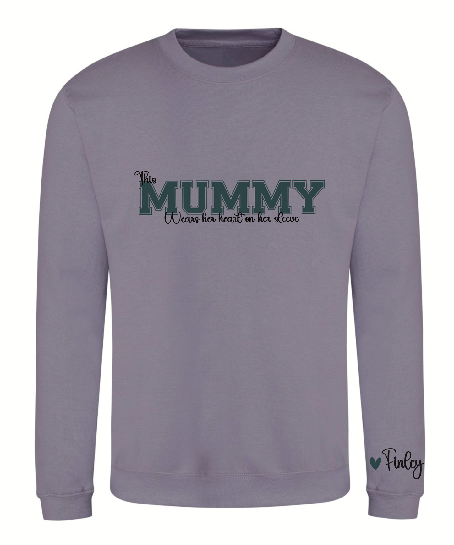 Varsity font wording adult sweatshirt