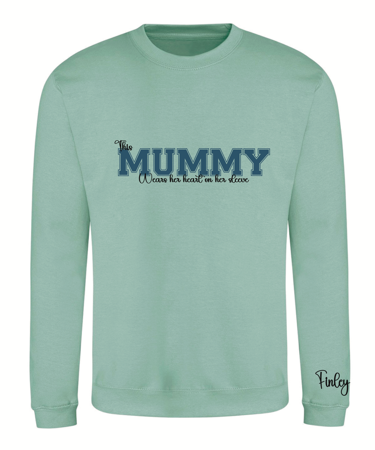 Varsity font wording adult sweatshirt