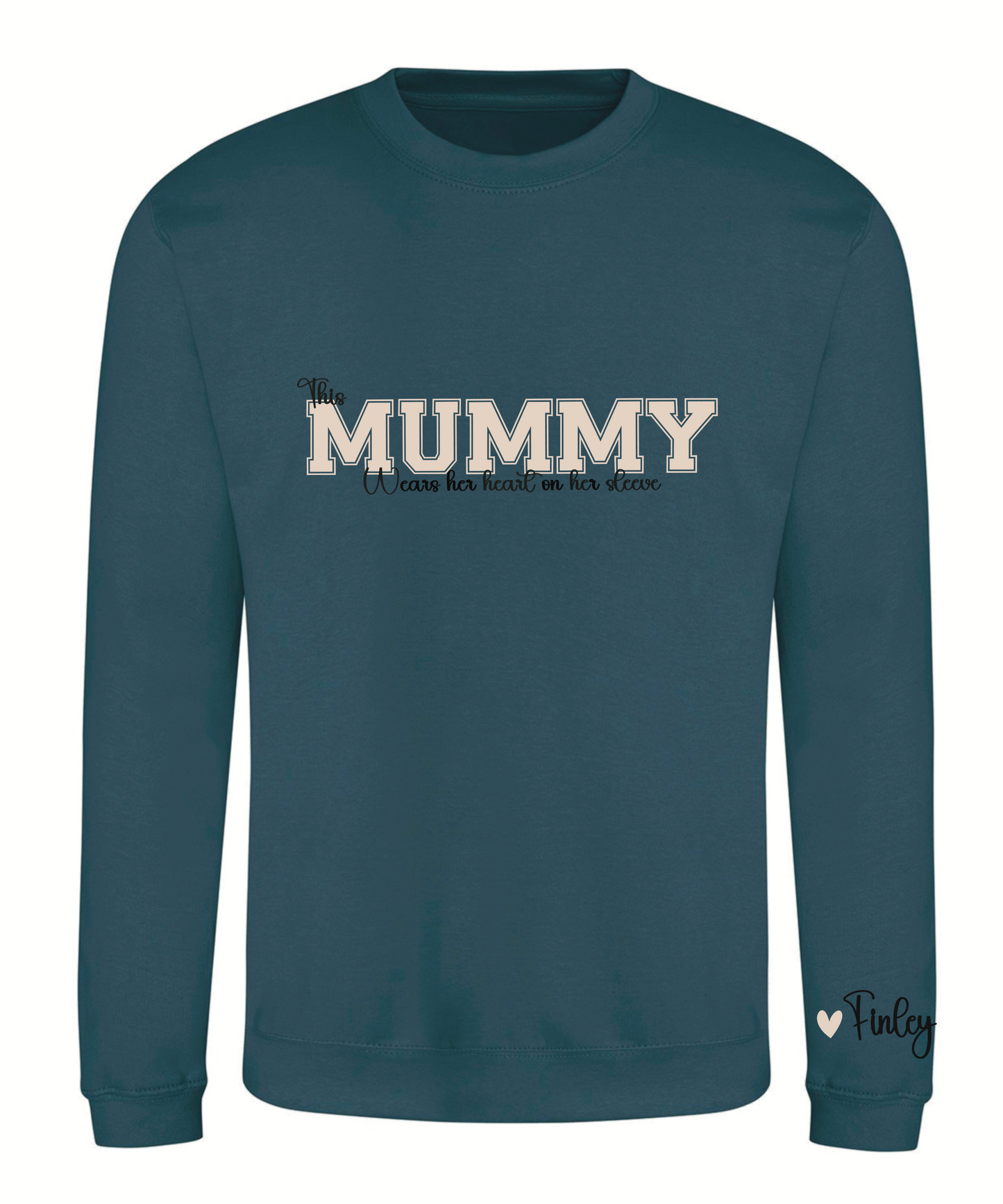 Varsity font wording adult sweatshirt