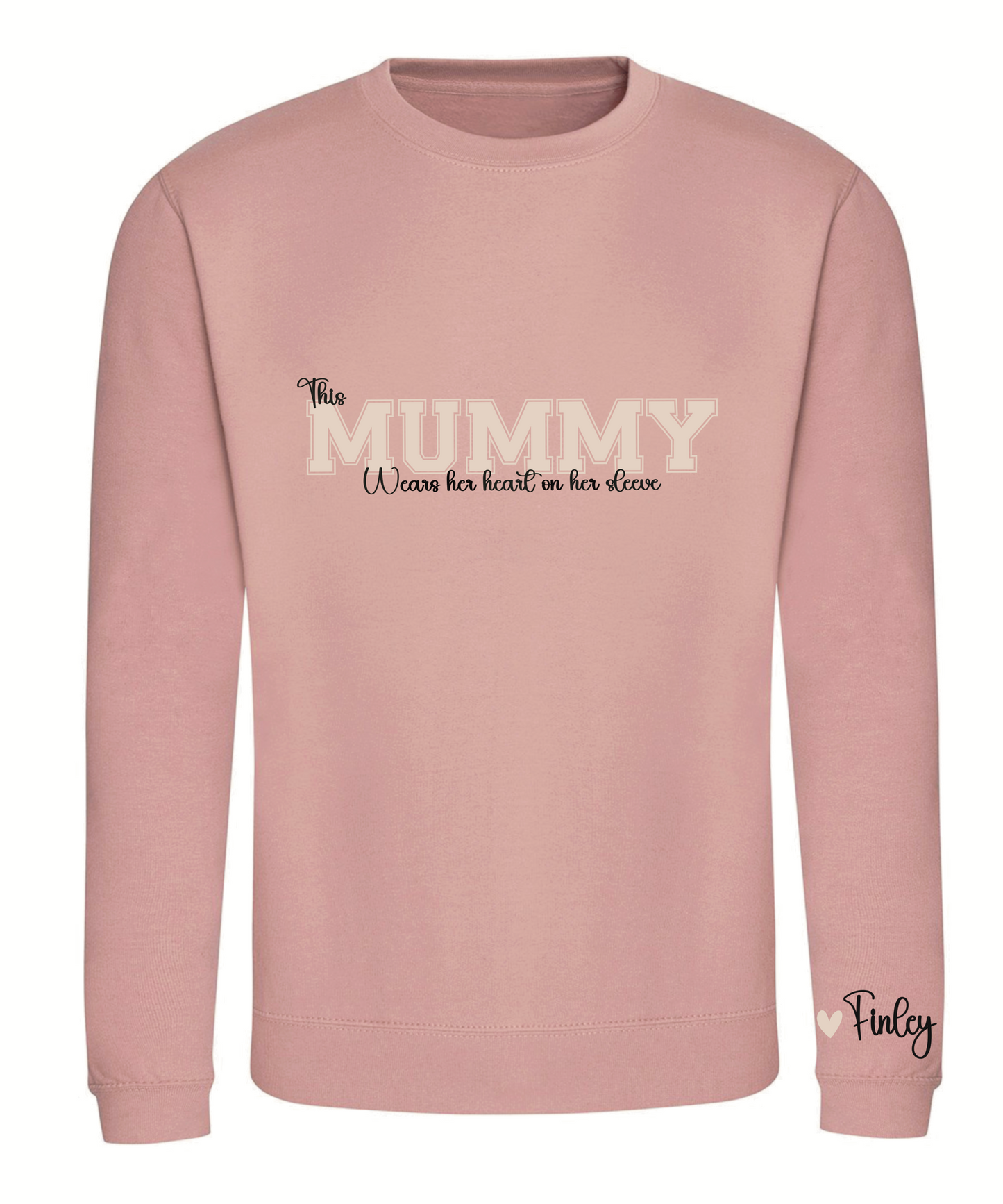 Varsity font wording adult sweatshirt