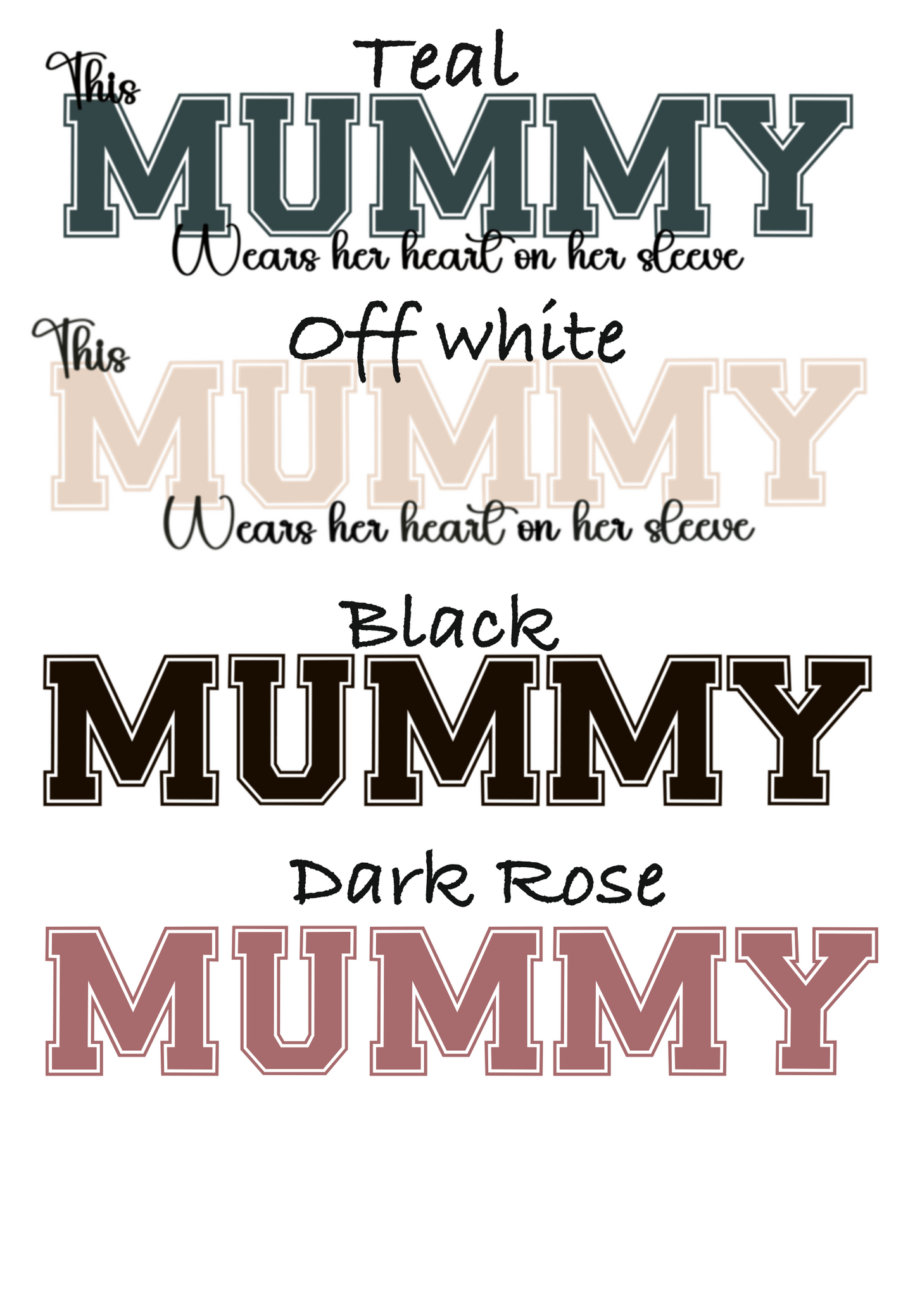 Varsity font wording adult sweatshirt