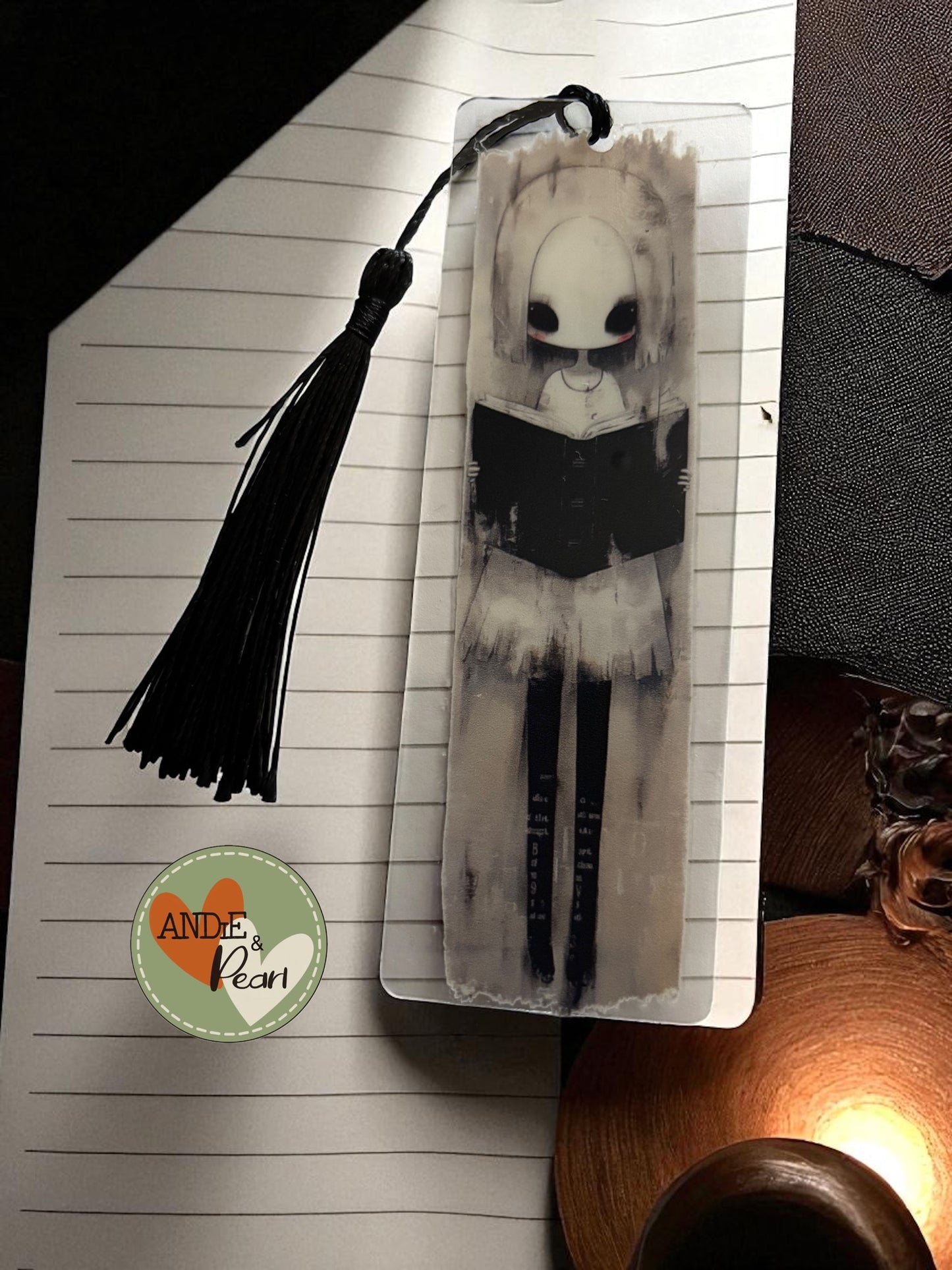 Spooky, gothic style bookmarks